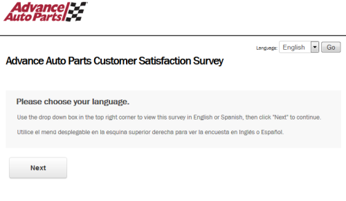 Advance Auto Parts Customer Satisfaction Survey
