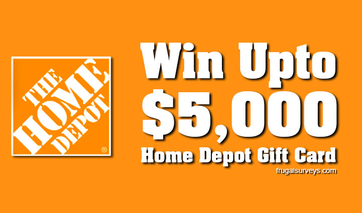 Home Depot Opinion Survey Sweepstakes