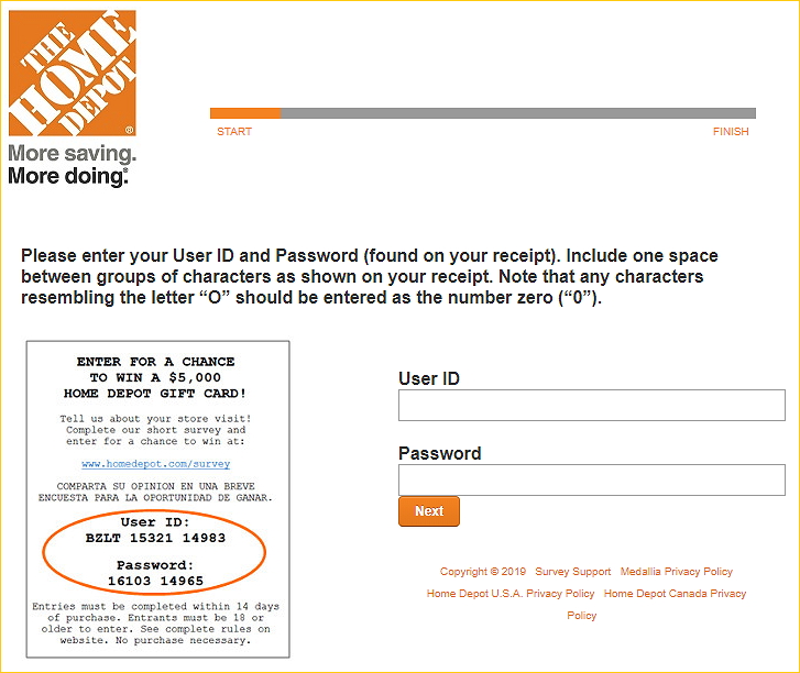 How To Take HomeDepot com Survey