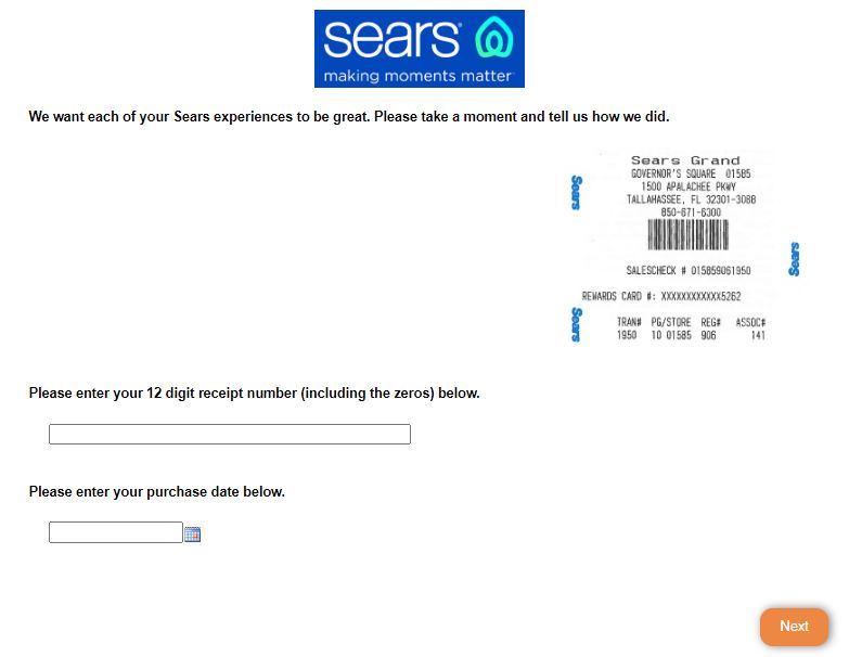 sears survey
