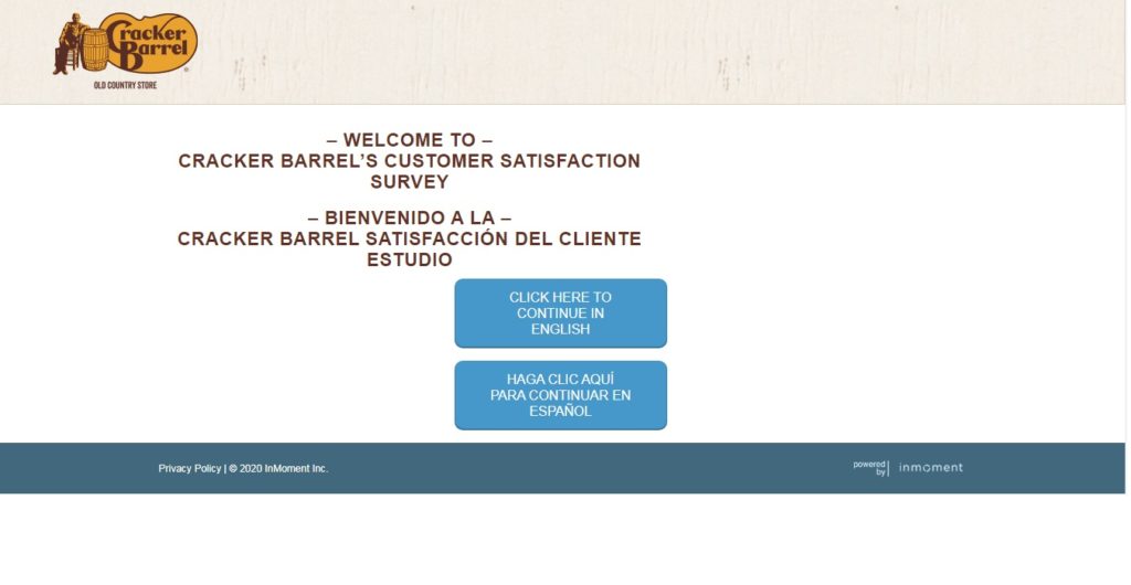 Steps for Taking Part in the Cracker Barrel Guest Survey