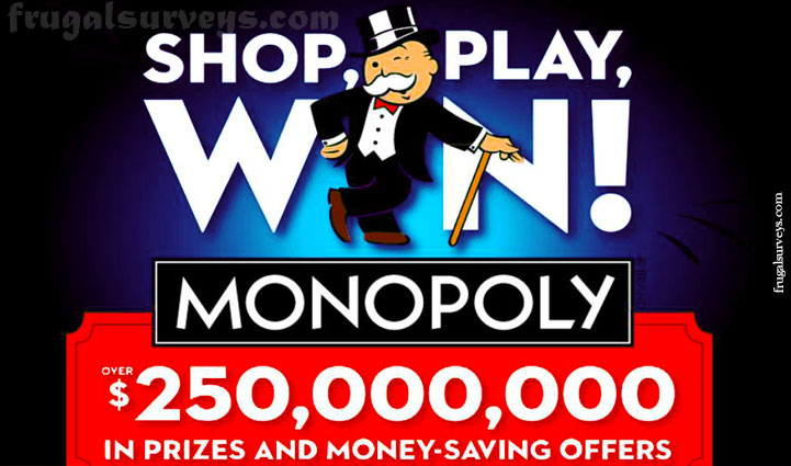 Play Monopoly Collect Sweepstakes and Win Game to Win exciting prizes
